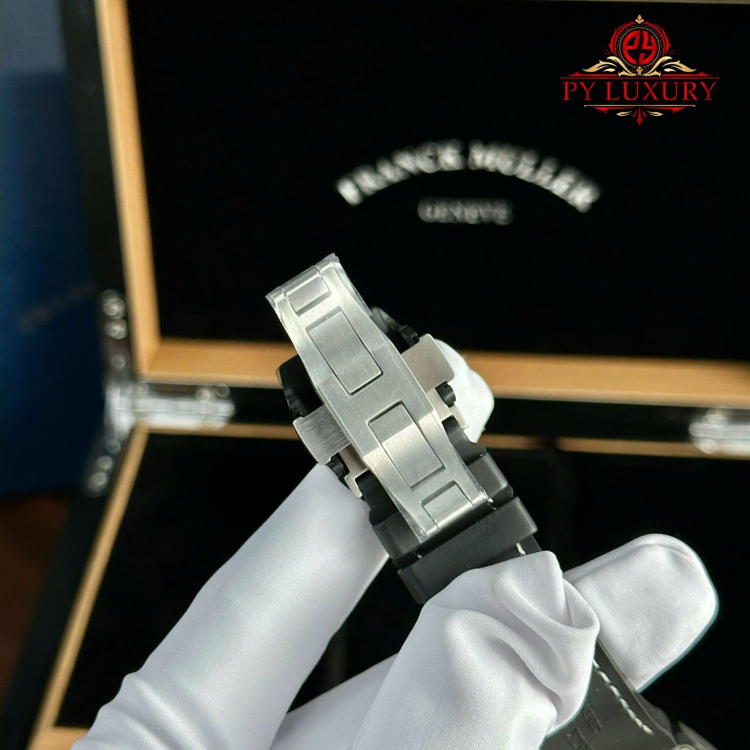 Franck Muller Grand Central Tourbillon Black Carbon Arabic Dial Best Replica 44mm - 图片 11