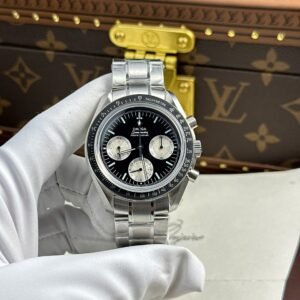 Omega Moonwatch Speedmaster Speedy Tuesday Steel Limited Edition Black & White Dial Replica 42mm