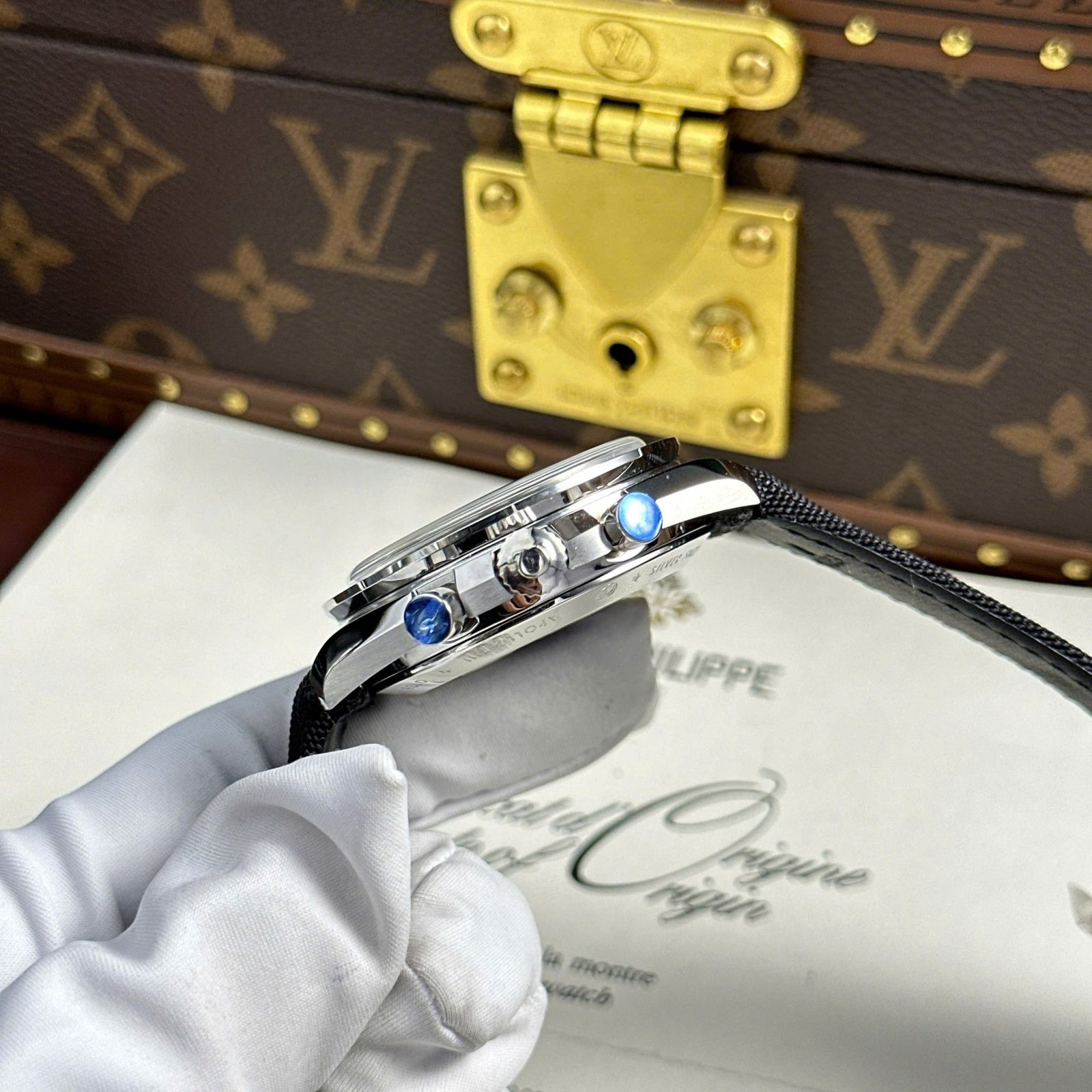 Omega Speedmaster Apollo 13 Silver Snoopy Award White Dial Textile Strap Replica 42mm - 图片 7