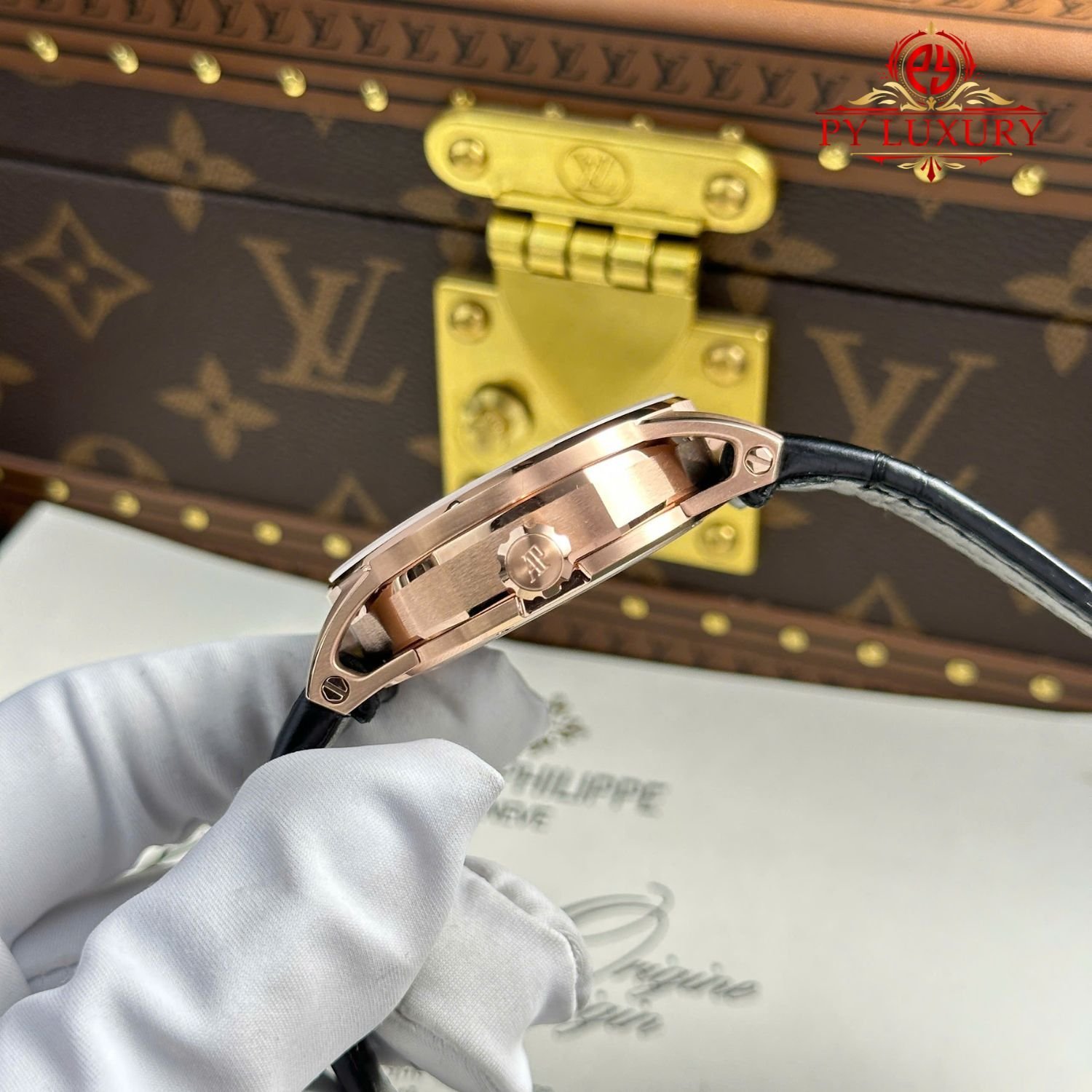 Audemars Piguet Code 11.59 Tourbillon Openworked 26600OR Rose Gold Leather Strap 1:1 Best Replica APPF 41mm - 图片 8