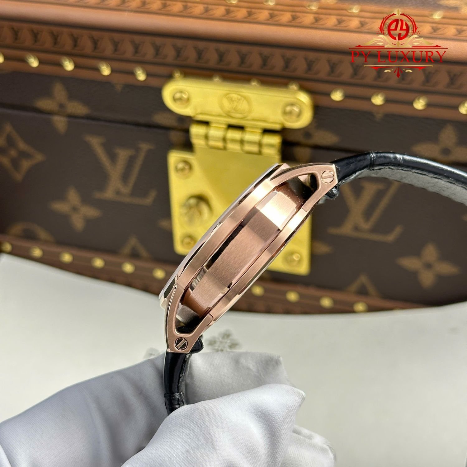 Audemars Piguet Code 11.59 Tourbillon Openworked 26600OR Rose Gold Leather Strap 1:1 Best Replica APPF 41mm - 图片 9