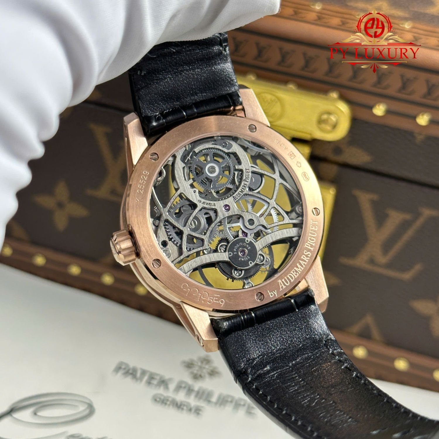 Audemars Piguet Code 11.59 Tourbillon Openworked 26600OR Rose Gold Leather Strap 1:1 Best Replica APPF 41mm - 图片 10