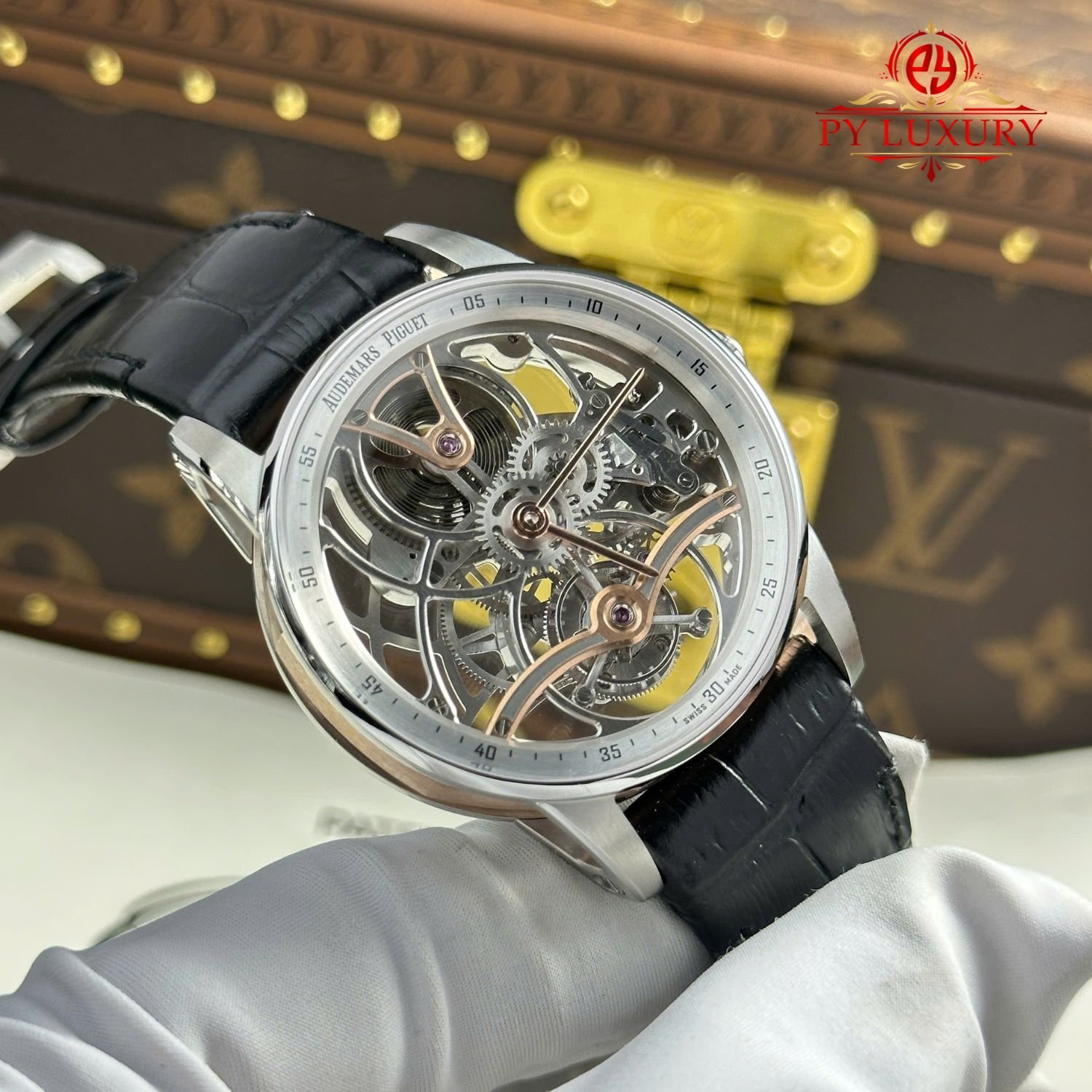 Audemars Piguet Code 11.59 26600CR Silver Tone Inner Bezel Black Leather Strap 1:1 Best Replica APPF 41mm - 图片 3