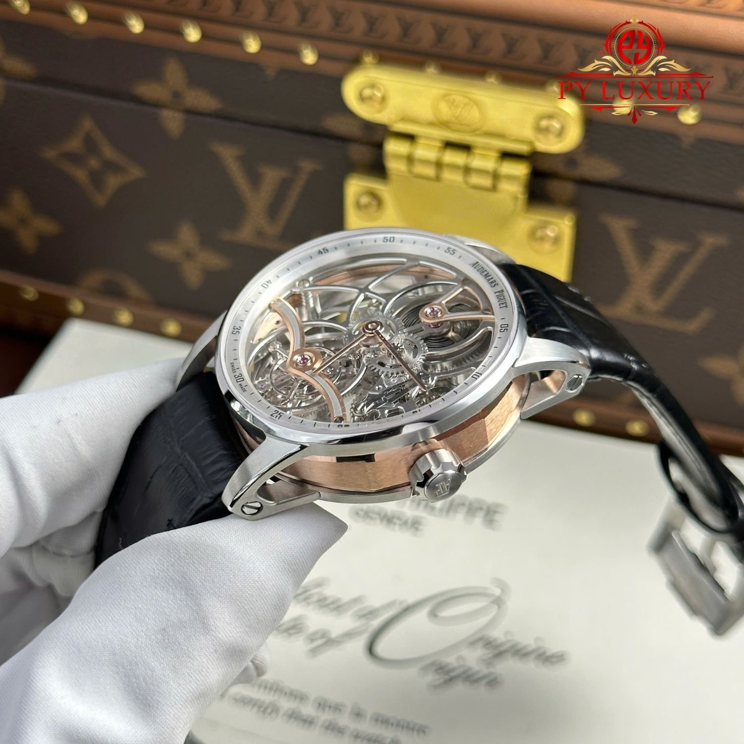 Audemars Piguet Code 11.59 26600CR Silver Tone Inner Bezel Black Leather Strap 1:1 Best Replica APPF 41mm - 图片 4