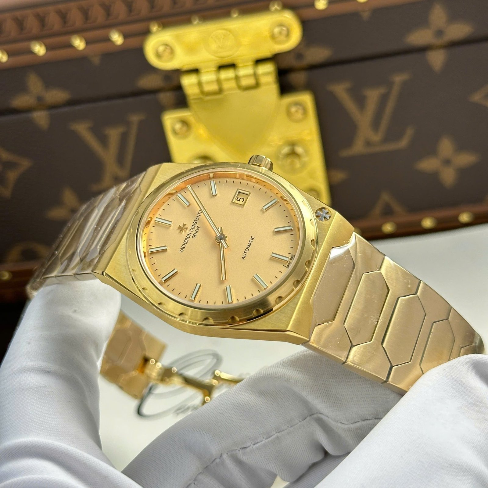 Vacheron Constantin Historiques 222 Vintage Yellow Gold Gold-tone Dial 1:1 Best Replica 8+ Factory 37mm - 图片 4