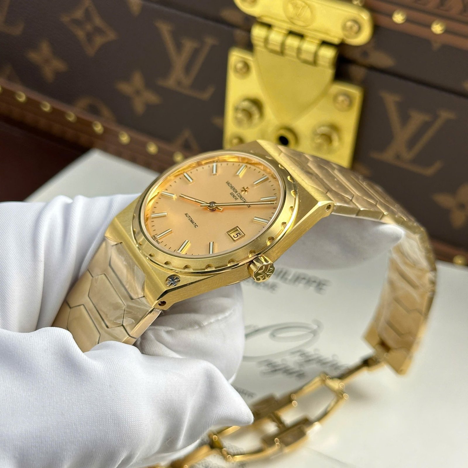 Vacheron Constantin Historiques 222 Vintage Yellow Gold Gold-tone Dial 1:1 Best Replica 8+ Factory 37mm - 图片 5