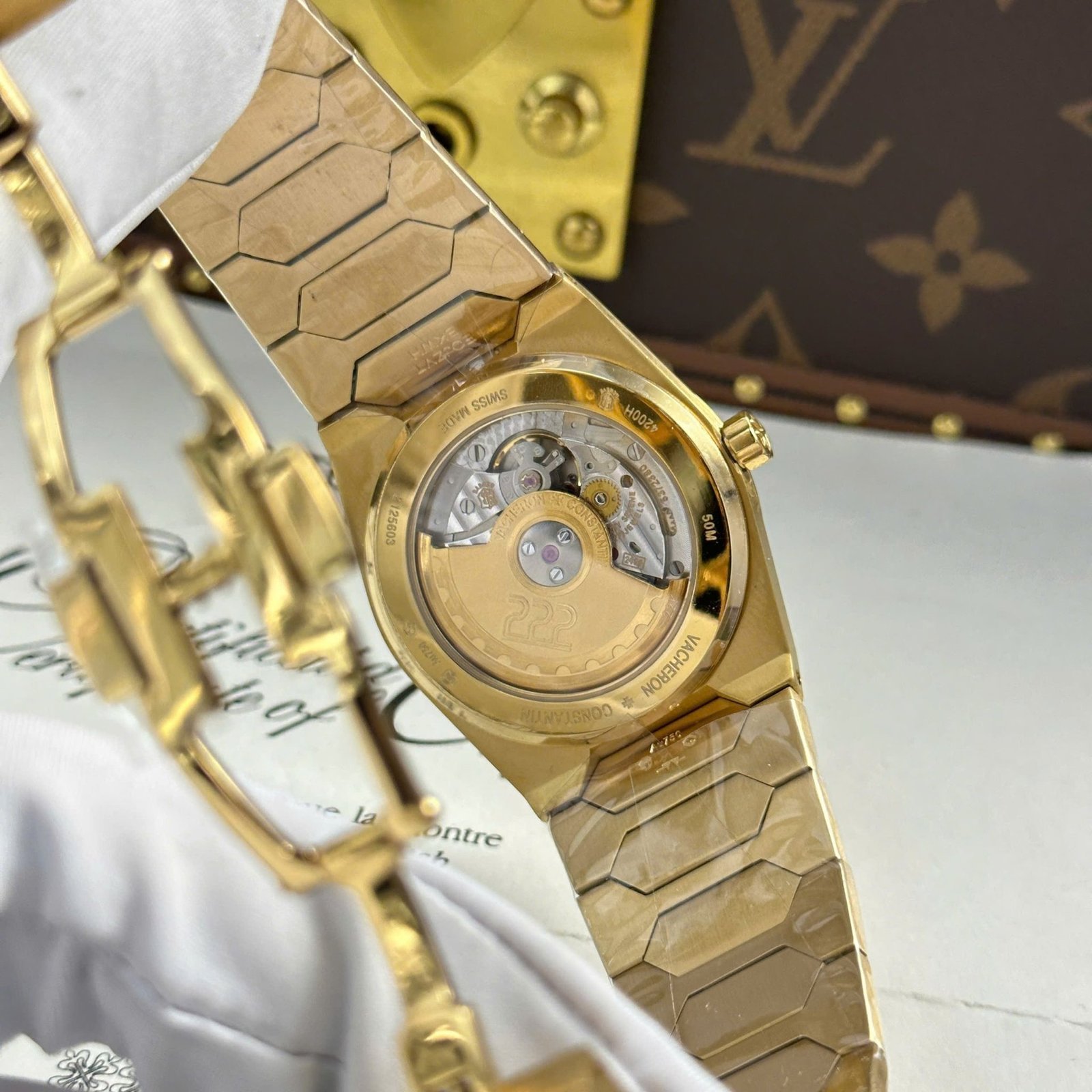 Vacheron Constantin Historiques 222 Vintage Yellow Gold Gold-tone Dial 1:1 Best Replica 8+ Factory 37mm - 图片 11