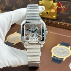 Cartier Santos Skeleton WHSA0015 Large Model Best Replica 1:1 MLF 39.8mm