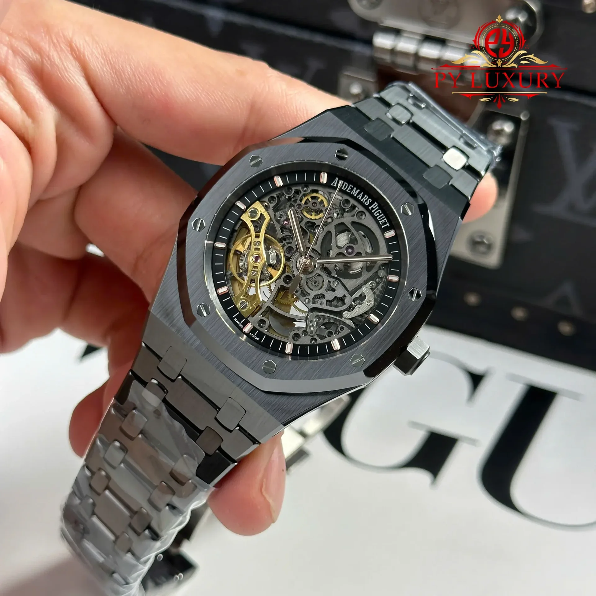 Audemars Piguet Royal Oak Openworked 15416CE Black Ceramic Skeleton Dial 1:1 Best Replica THB 41mm - 图片 2