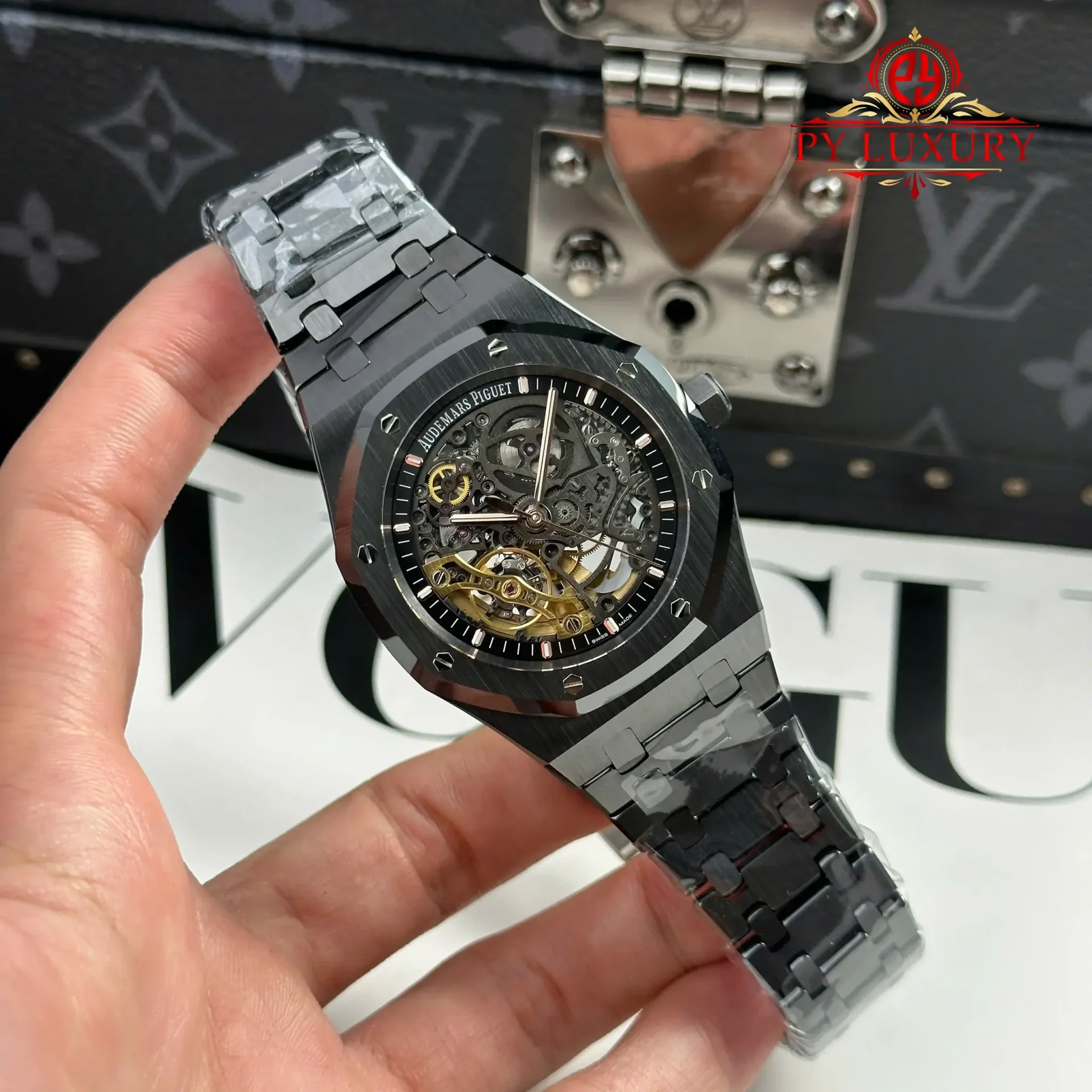 Audemars Piguet Royal Oak Openworked 15416CE Black Ceramic Skeleton Dial 1:1 Best Replica THB 41mm - 图片 3