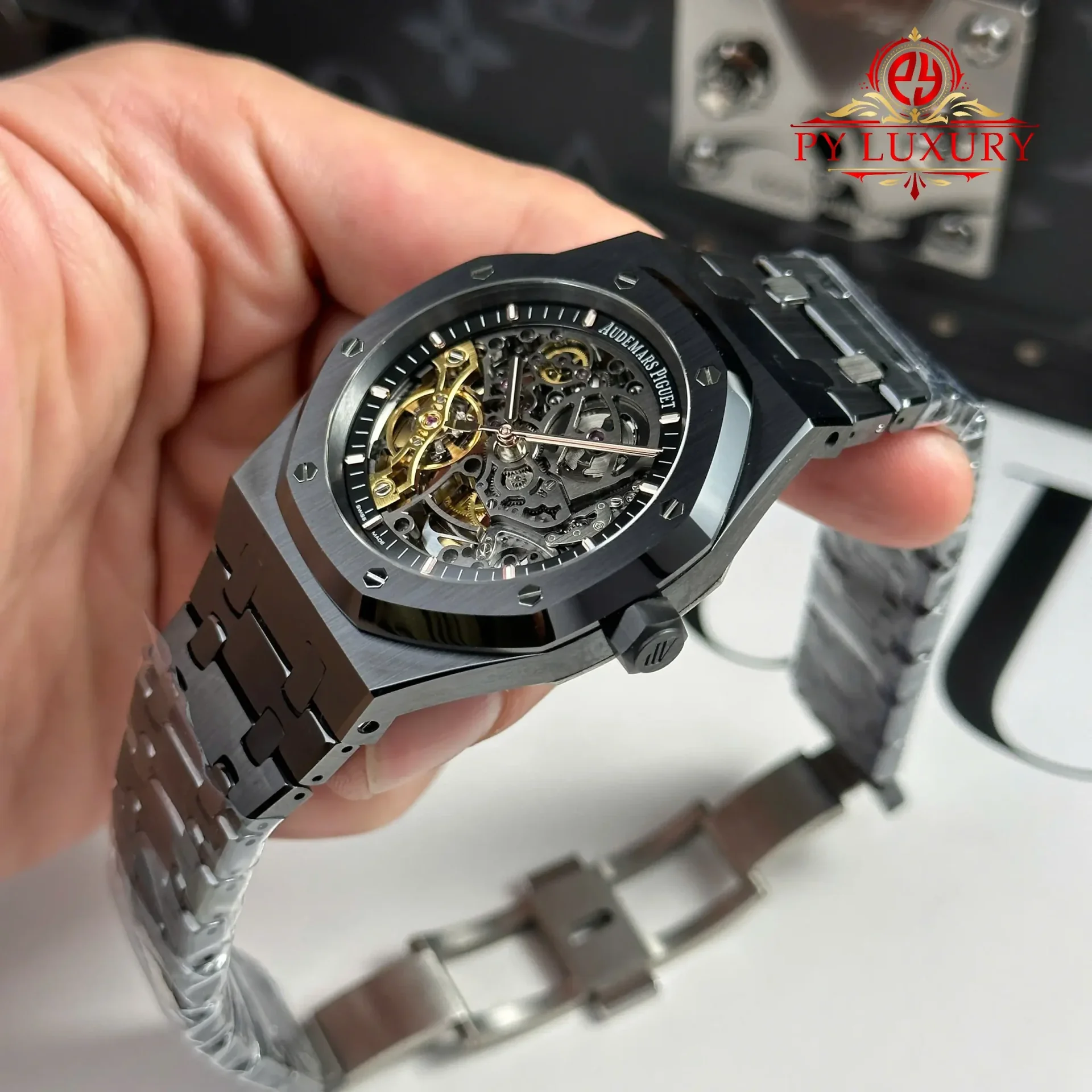 Audemars Piguet Royal Oak Openworked 15416CE Black Ceramic Skeleton Dial 1:1 Best Replica THB 41mm - 图片 4