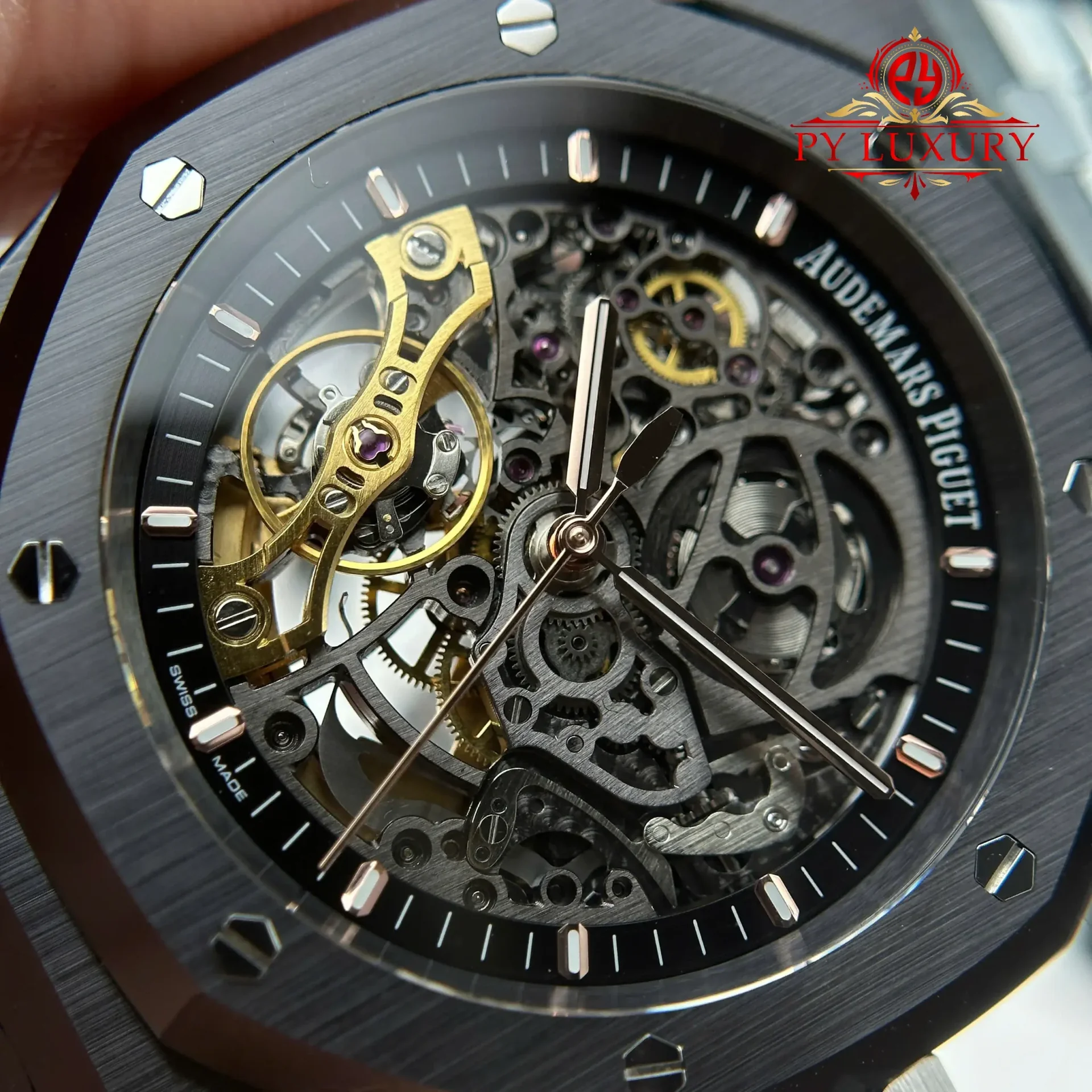 Audemars Piguet Royal Oak Openworked 15416CE Black Ceramic Skeleton Dial 1:1 Best Replica THB 41mm - 图片 5