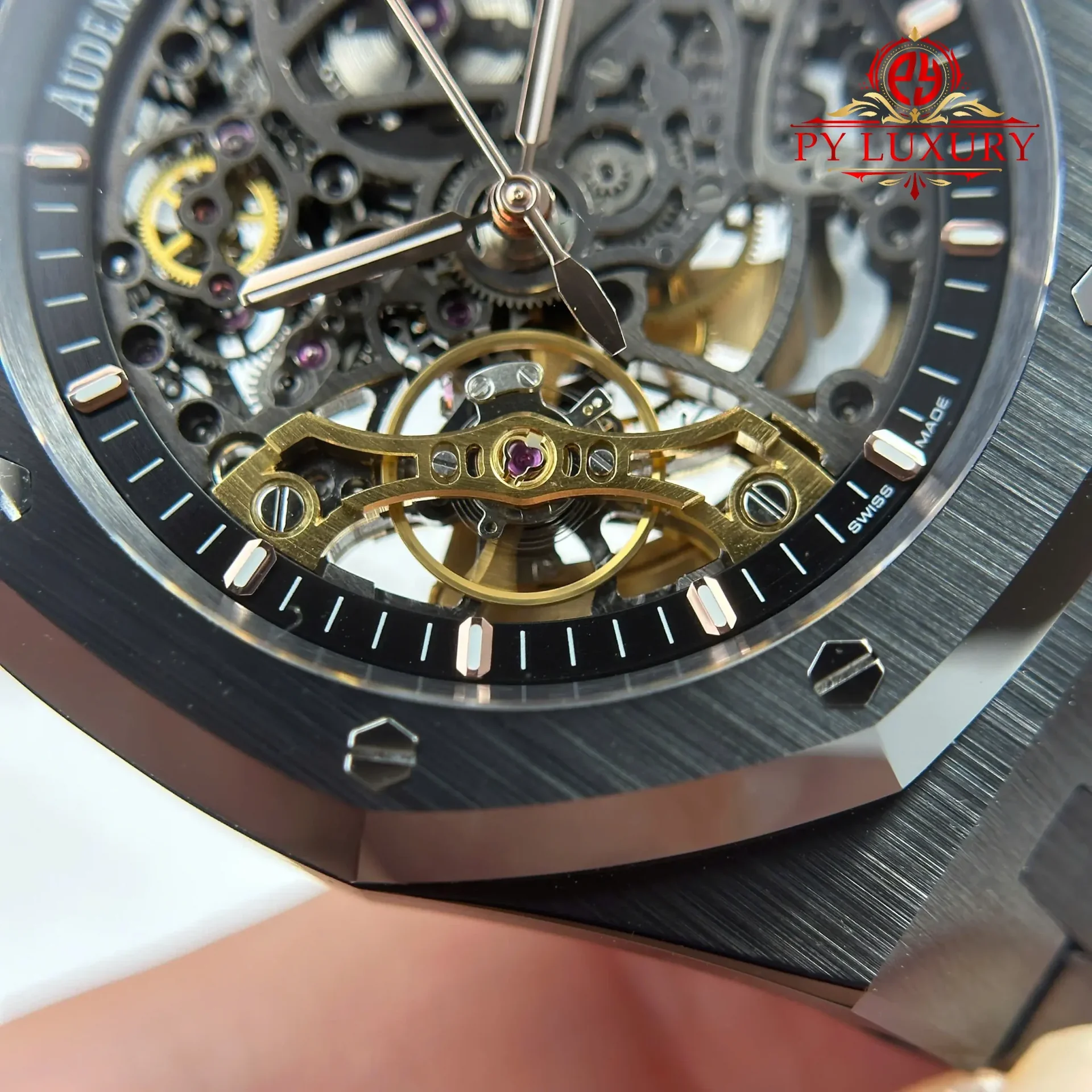 Audemars Piguet Royal Oak Openworked 15416CE Black Ceramic Skeleton Dial 1:1 Best Replica THB 41mm - 图片 7