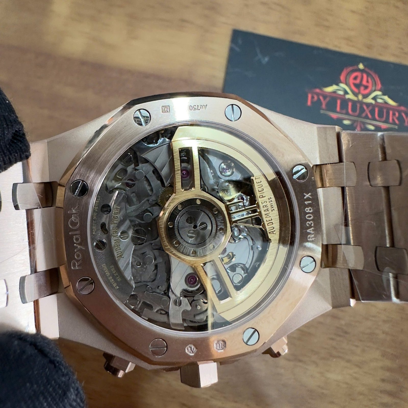 Audemars Piguet Royal Oak Chronograph 26240OR Rose Gold Blue Dial Replica 1:1 Super Clone 41mm - 图片 10