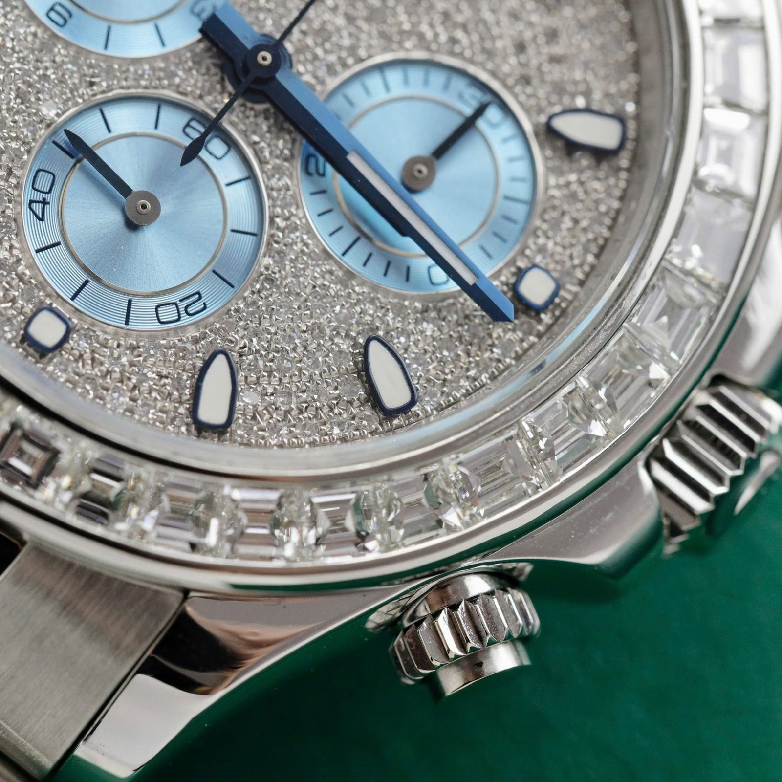 Rolex Daytona 116576TBR Custom Moissanite Bezel and Dial Oyster Bracelet 1:1 Best Replica 40mm - 图片 5