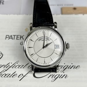 Patek Philippe Calatrava 5153G-010 White Dial Leather Strap Best Replica ZF 38mm