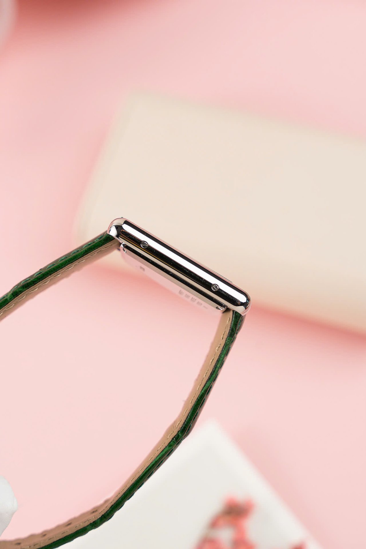Cartier Tank Must Large WSTA0056 Green Dial Leather Strap 1:1 Best Copy 33.7mm x 25.5mm - 图片 4