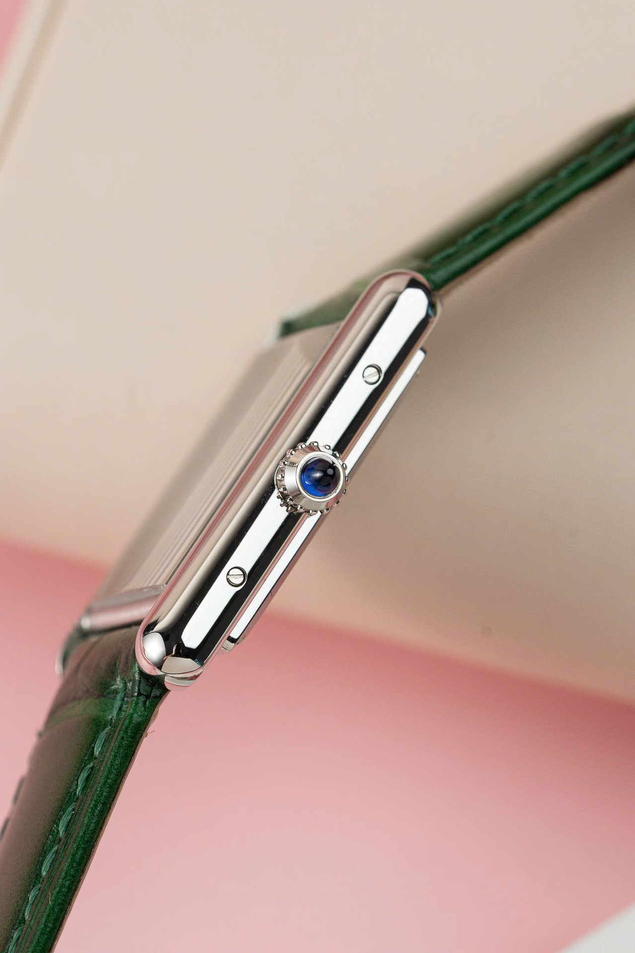 Cartier Tank Must Large WSTA0056 Green Dial Leather Strap 1:1 Best Copy 33.7mm x 25.5mm - 图片 5