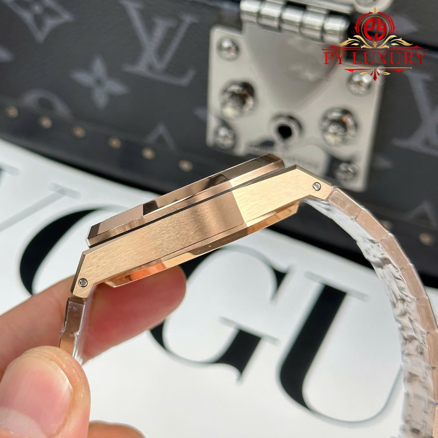 Audemars Piguet Royal Oak 26240OR Chronograph Rose Gold Black Dial 1:1 Best Replica 41mm - 图片 8
