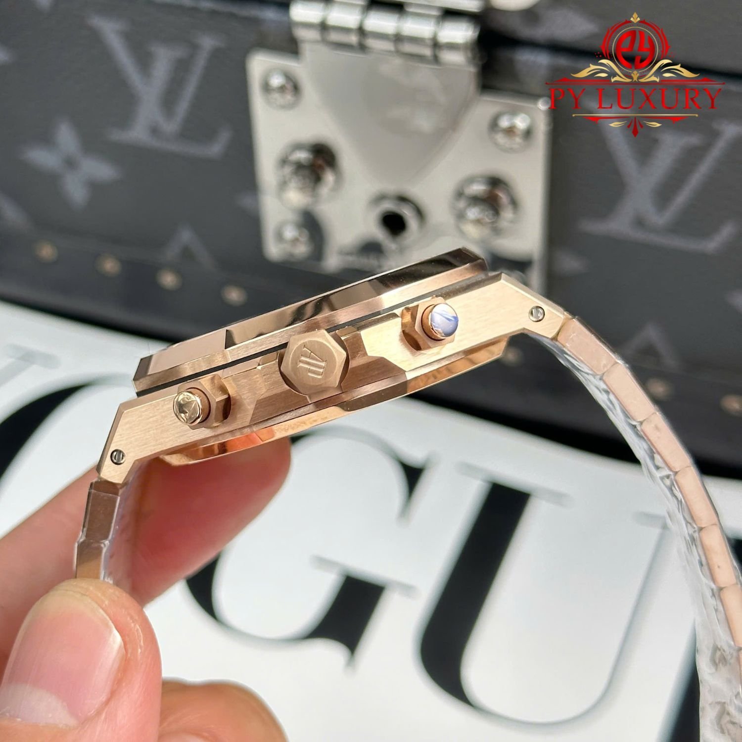 Audemars Piguet Royal Oak 26240OR Chronograph Rose Gold Black Dial 1:1 Best Replica 41mm - 图片 9