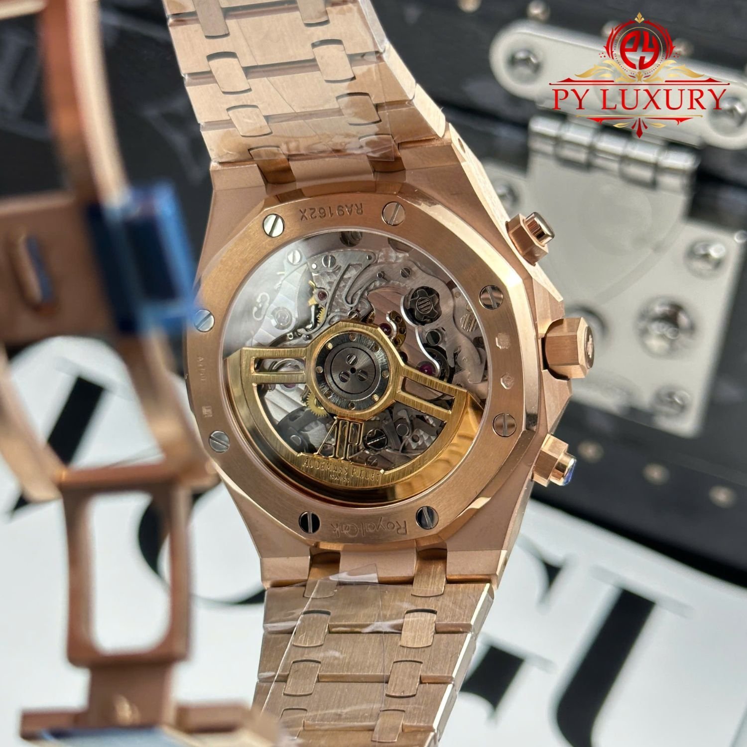 Audemars Piguet Royal Oak 26240OR Chronograph Rose Gold Black Dial 1:1 Best Replica 41mm - 图片 10