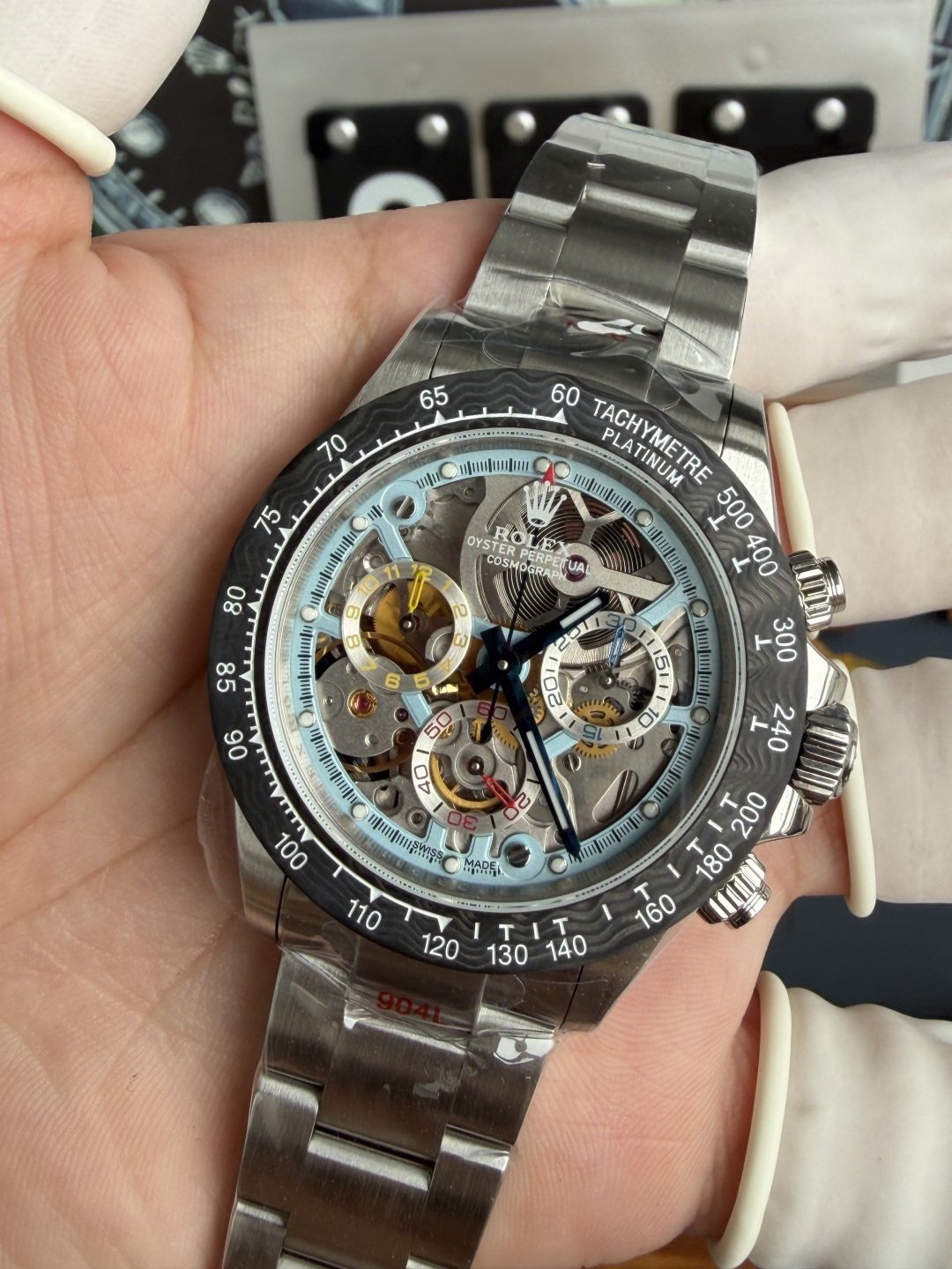 Rolex Daytona Artisans de Genève Montoya Skeleton Dial Carbon Bezel Best Replica Sonic Factory 40mm - 图片 4