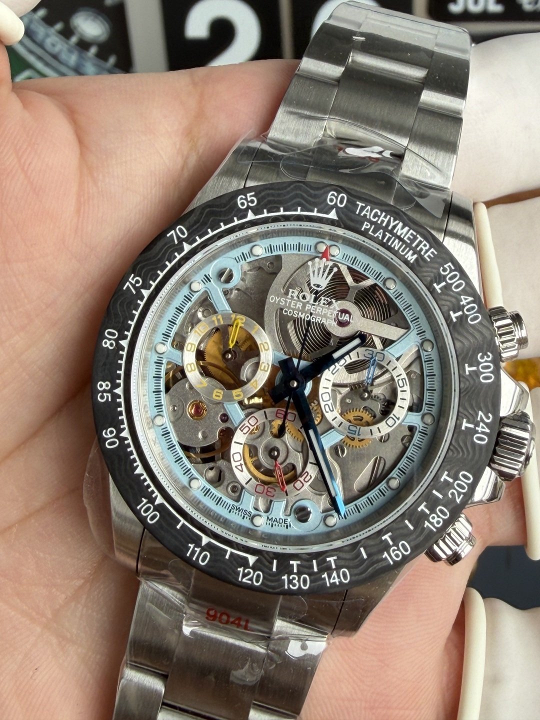 Rolex Daytona Artisans de Genève Montoya Skeleton Dial Carbon Bezel Best Replica Sonic Factory 40mm - 图片 6