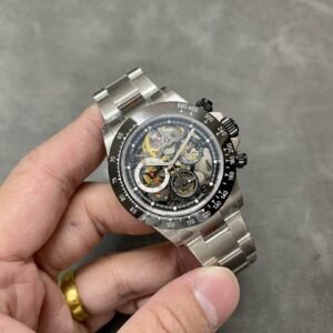Rolex Daytona Artisans de Genève Skeleton Dial Black Ceramic Bezel Best Replica Sonic Factory 40mm