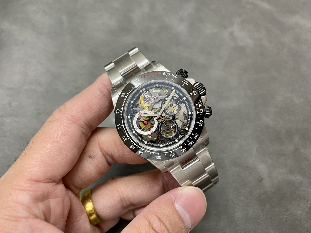 Rolex Daytona Artisans de Genève Skeleton Dial Black Ceramic Bezel Best Replica Sonic Factory 40mm