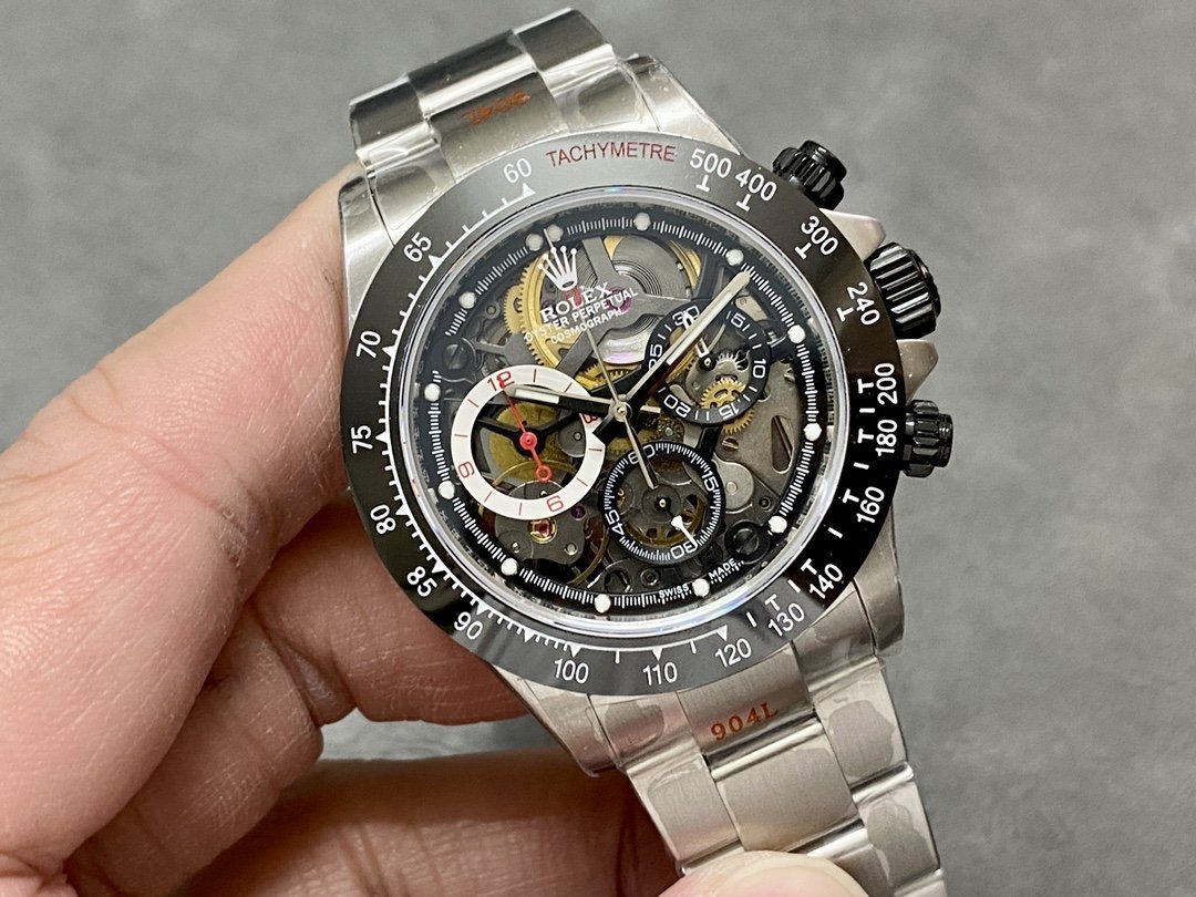Rolex Daytona Artisans de Genève Skeleton Dial Black Ceramic Bezel Best Replica Sonic Factory 40mm - 图片 2
