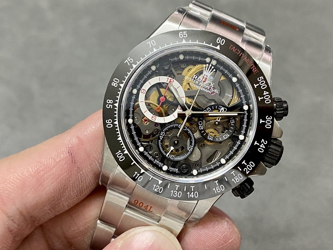 Rolex Daytona Artisans de Genève Skeleton Dial Black Ceramic Bezel Best Replica Sonic Factory 40mm - 图片 3
