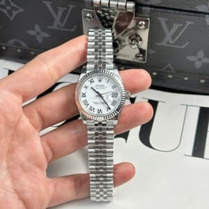 Rolex Datejust 278274-0010 White Roman Dial Fluted Bezel Jubilee Bracelet Best Replica THB 31mm