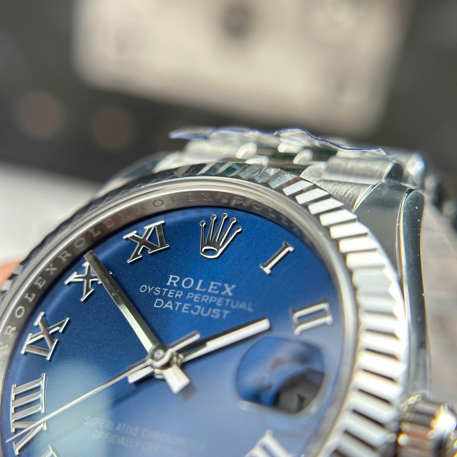 Rolex Datejust 278274 Blue Roman Dial Fluted Bezel Jubilee Bracelet Best Replica THB 31mm - 图片 6