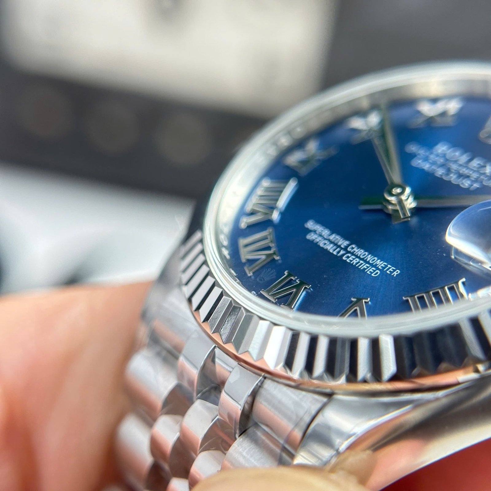 Rolex Datejust 278274 Blue Roman Dial Fluted Bezel Jubilee Bracelet Best Replica THB 31mm - 图片 8