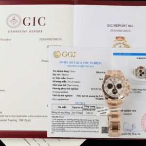 Rolex Daytona 116505-0014 White Meteorite Dial 18K Rose Gold Wrapped 1:1 Best Replica 40mm