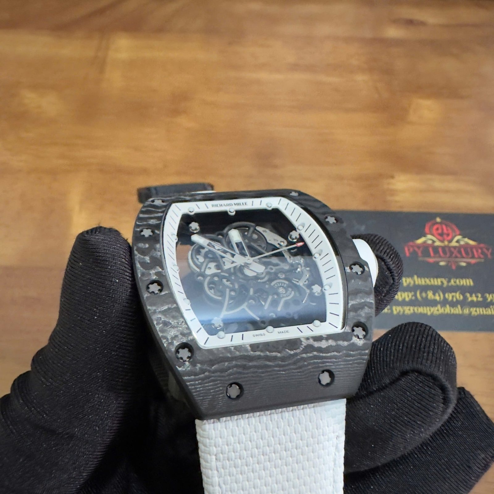 Richard Mille RM055 Bubba Watson Americas Edition Custom Made Exquisite NTPT Carbon Fiber 1:1 Vaucher Movement Exclusive Quality - 图片 6