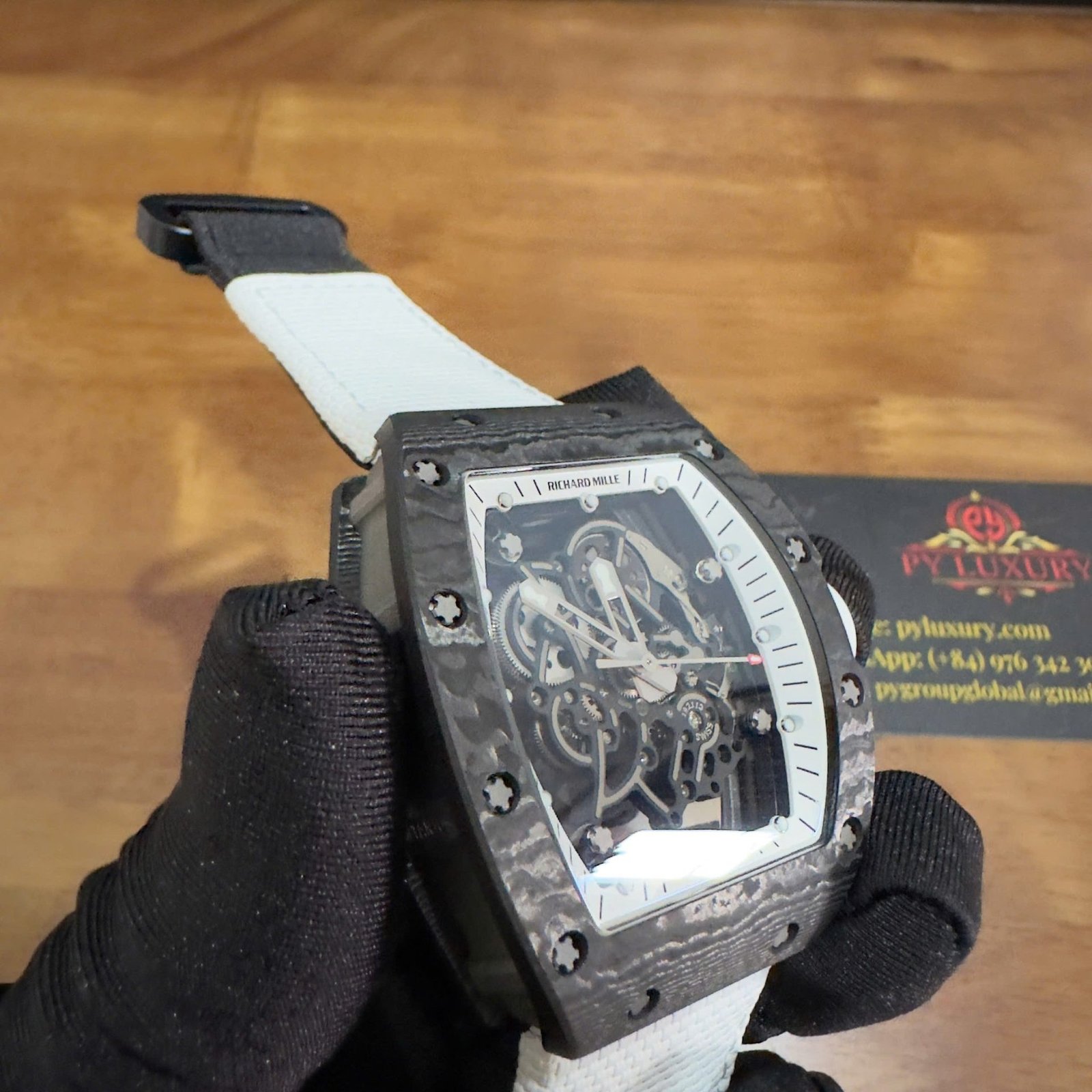 Richard Mille RM055 Bubba Watson Americas Edition Custom Made Exquisite NTPT Carbon Fiber 1:1 Vaucher Movement Exclusive Quality - 图片 7