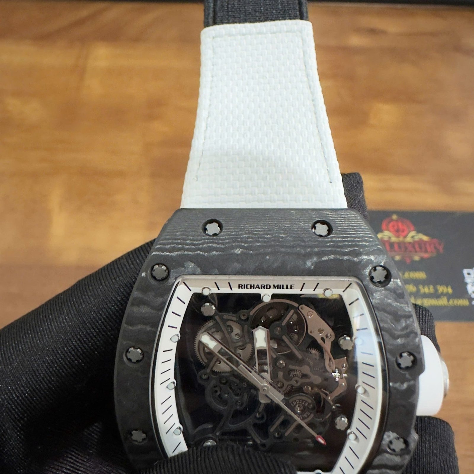 Richard Mille RM055 Bubba Watson Americas Edition Custom Made Exquisite NTPT Carbon Fiber 1:1 Vaucher Movement Exclusive Quality - 图片 8
