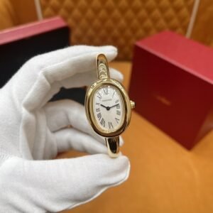 Cartier Baignoire WGBA0037 Small Model 18K Yellow Gold Wrapped 1:1 Best Replica (Wrist Size 15, 16, 17cm)