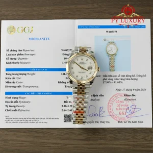 Rolex Datejust 126333 Two Tone 10K Yellow Gold Wrapped White MOP Dial Jubilee Bracelet Best Replica 41mm