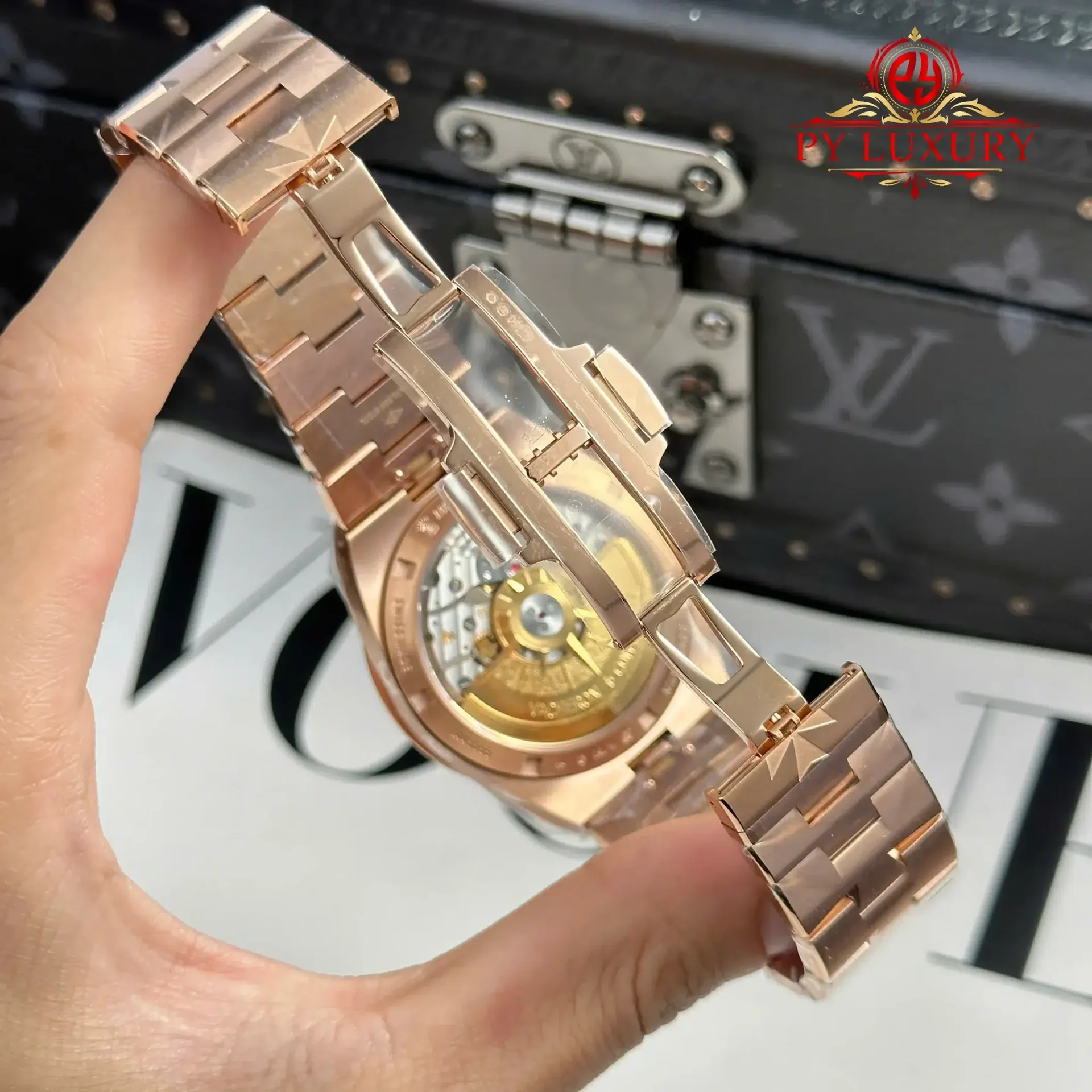 Vacheron Constantin Overseas 4500V Rose Gold Blue Dial 1:1 Best Replica 41mm - 图片 8