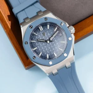 Audemars Piguet Royal Oak Offshore 15605SK Smoked Blue Dial Rubber Strap 1:1 Best Replica 43mm