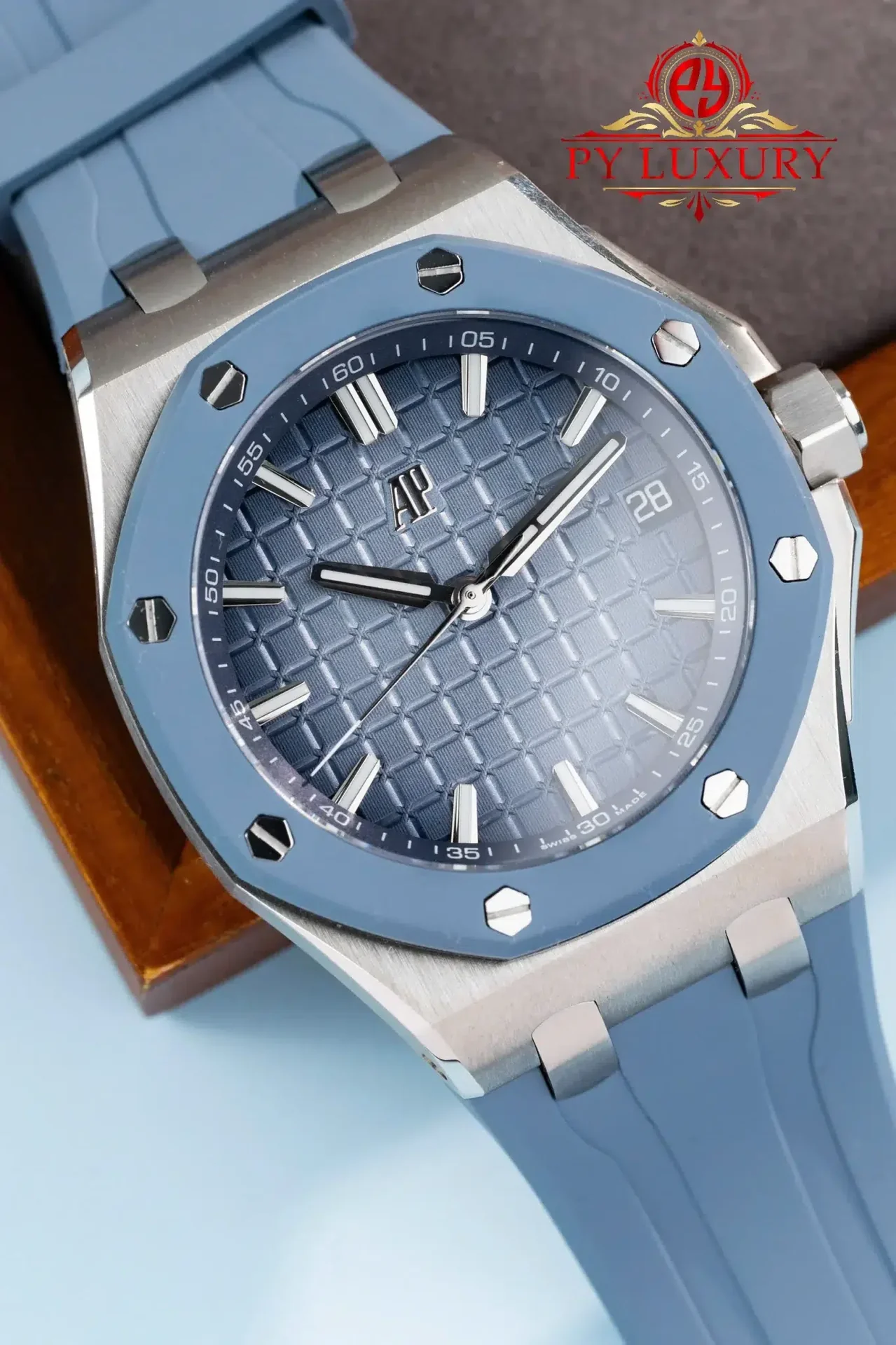 Audemars Piguet Royal Oak Offshore 15605SK Smoked Blue Dial Rubber Strap 1:1 Best Replica 43mm - 图片 3