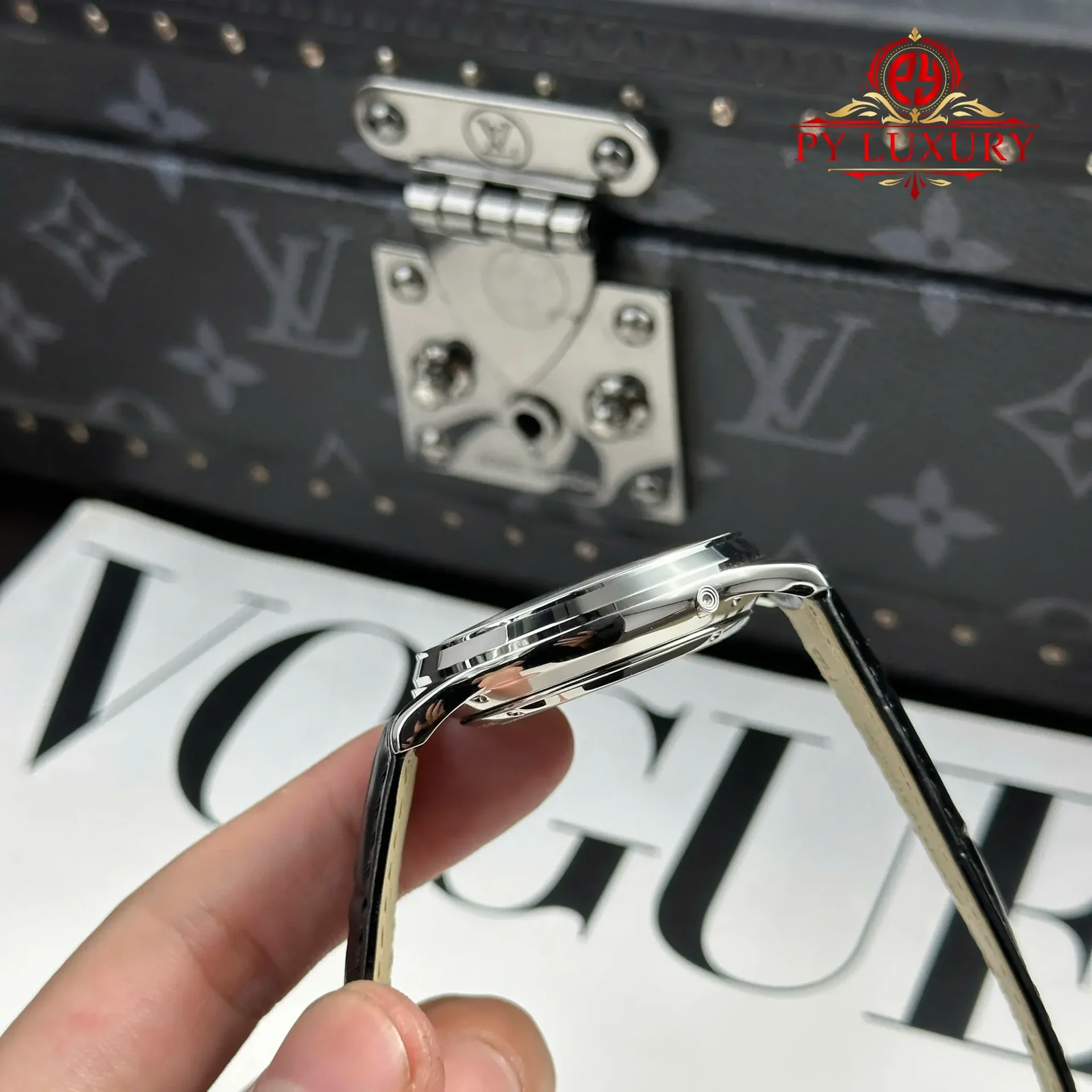 Jaeger LeCoultre Master Ultra Thin Perpetual Calendar Black Dial Leather Strap Best Replica VR Factory 39mm - 图片 5