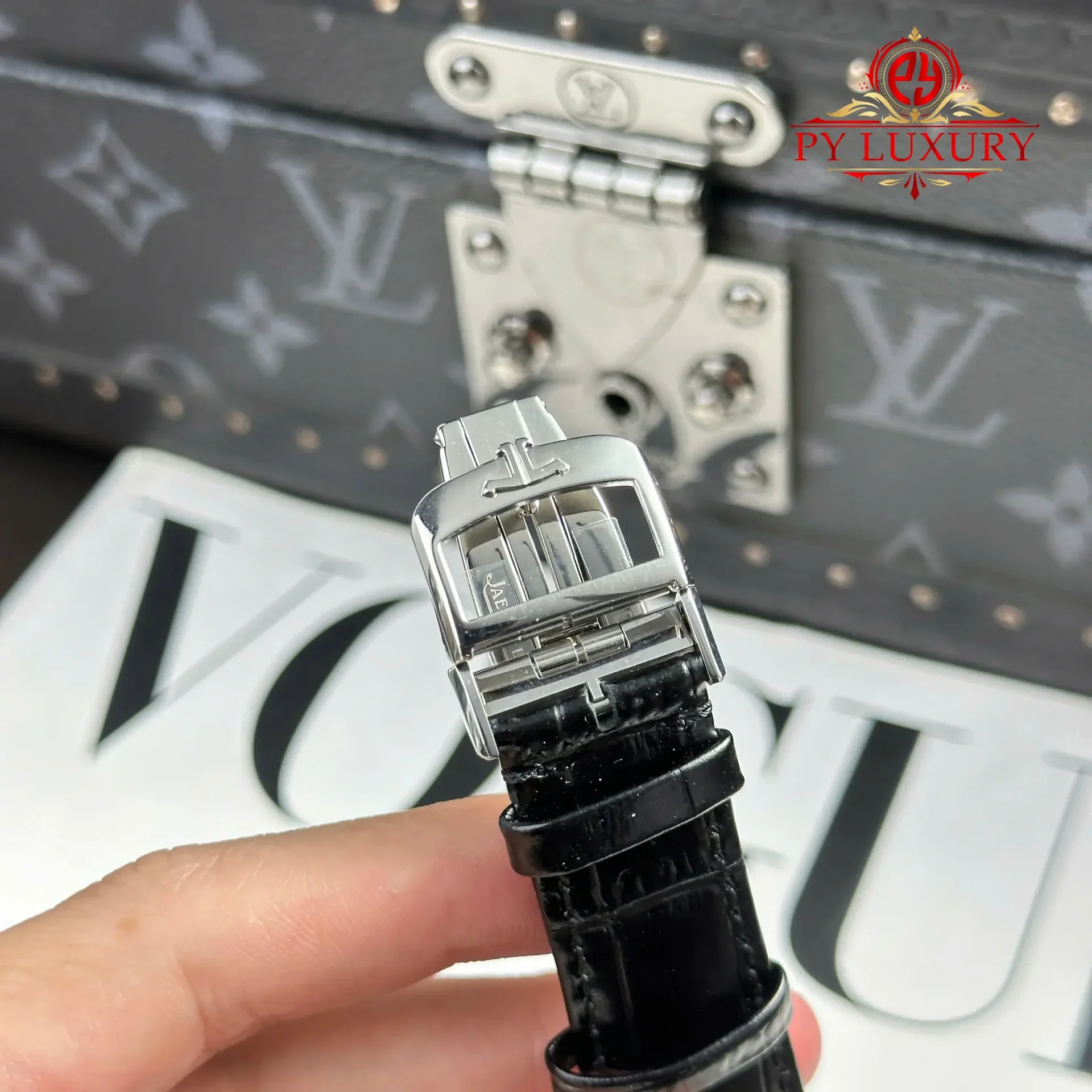 Jaeger LeCoultre Master Ultra Thin Perpetual Calendar Black Dial Leather Strap Best Replica VR Factory 39mm - 图片 8