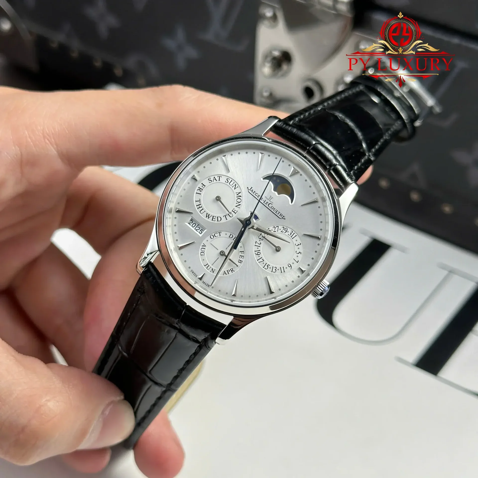 Jaeger LeCoultre Master Ultra Thin Perpetual Calendar 130842J Silver Dial Best Replica VR Factory 39mm - 图片 3