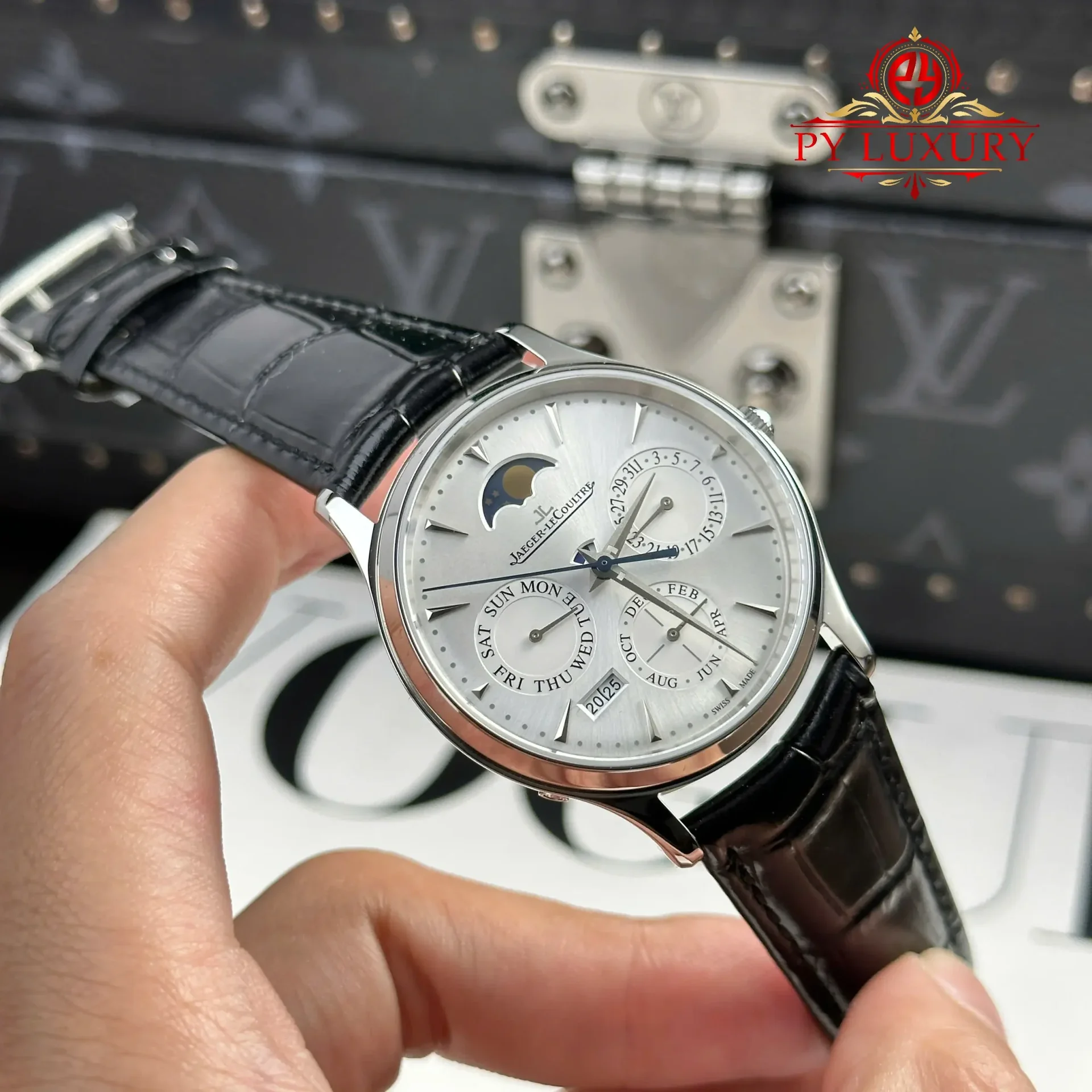 Jaeger LeCoultre Master Ultra Thin Perpetual Calendar 130842J Silver Dial Best Replica VR Factory 39mm - 图片 4