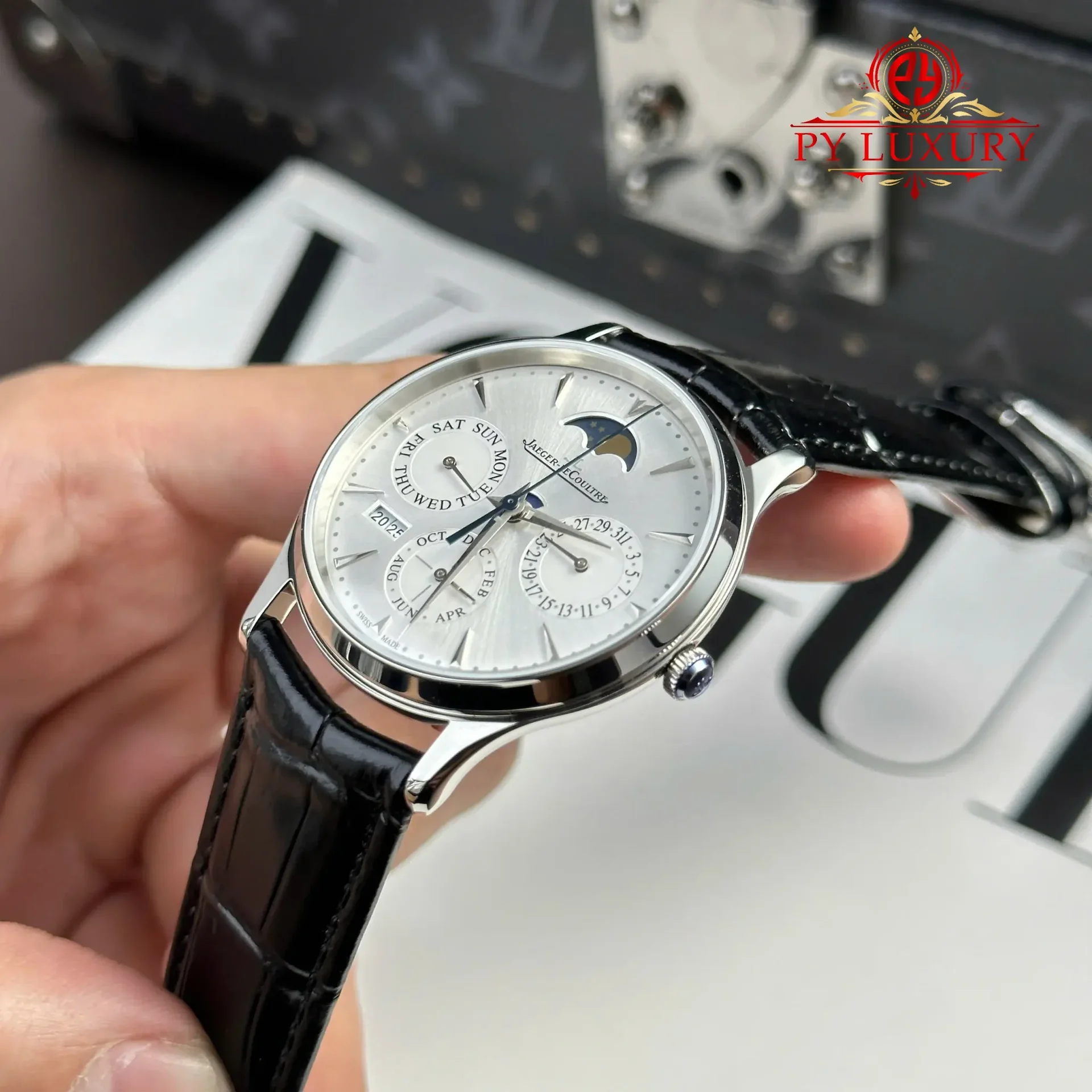Jaeger LeCoultre Master Ultra Thin Perpetual Calendar 130842J Silver Dial Best Replica VR Factory 39mm - 图片 5