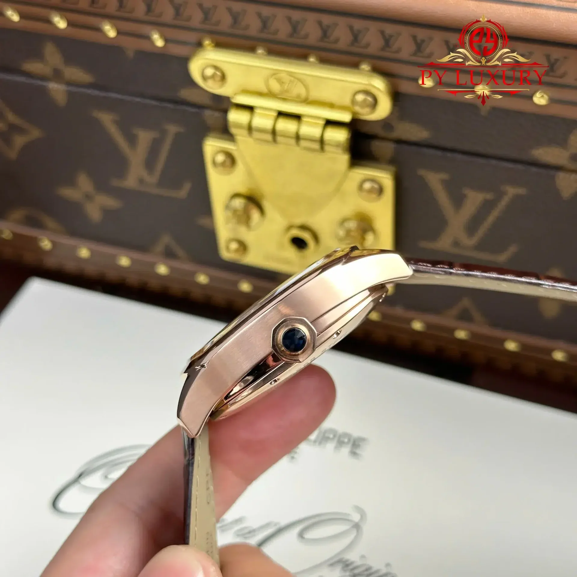 Cartier Drive De Cartier W4100013 Tourbillon Rose Gold Leather Strap Best Replica 40x41mm - 图片 9