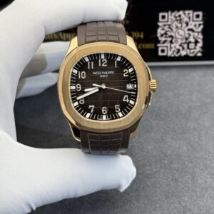 Patek Philippe Aquanaut 5167R-001 Brown Dial 18K Gold Plated Refined Version 1:1 Super Clone 40.8mm
